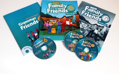 6 Family & Friends ترم های ۱ تا 4 کتاب فیروزه ای